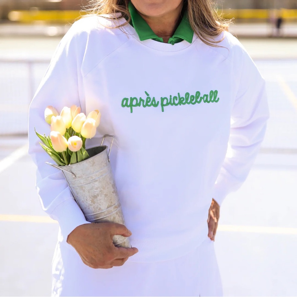 FLAWED Ame & Lulu “apres pickleball” Women's Love All Sweatshirt